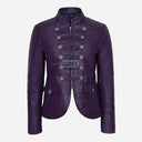 AERYNIX Women's Studded Leather Jacket