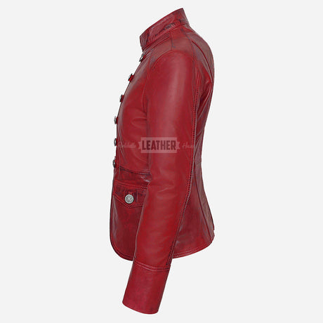 AERYNIX Women's Studded Leather Jacket