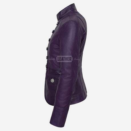 AERYNIX Women's Studded Leather Jacket
