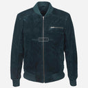 PRESCOTT Men's Suede Flight Bomber Jacket