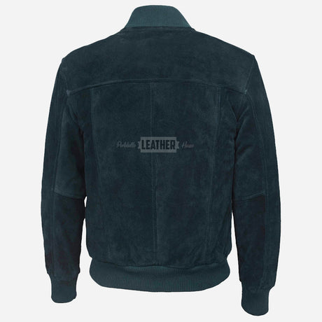 PRESCOTT Men's Suede Flight Bomber Jacket