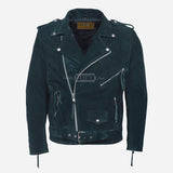 DAVIES Men’s Suede Biker Jacket