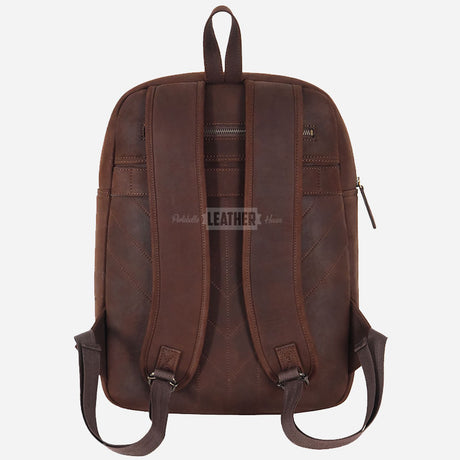 Vintage Leather Backpack Laptop Bag
