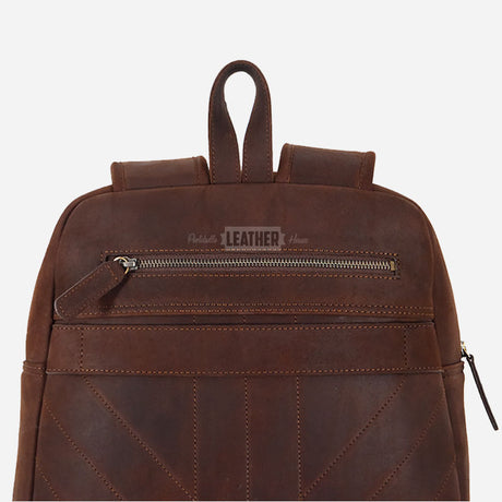 Vintage Leather Backpack Laptop Bag