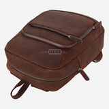 Vintage Leather Backpack Laptop Bag