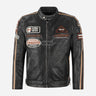 ASTRYX SIZMA Men's Leather Racer Jacket