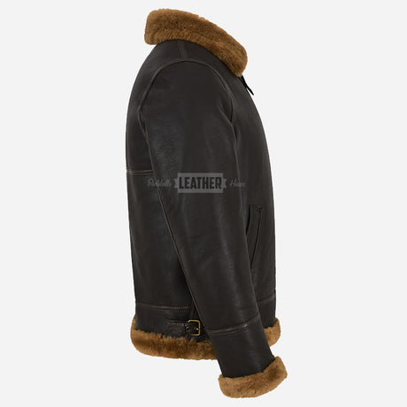 CHEDWICK Men's Sheepskin Jacket Brown & Ginger