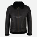 CHEDWICK Men's Sheepskin Aviator Jacket Black