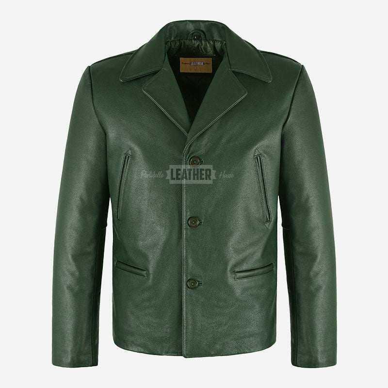 REIGNMARK Men's Classic Leather Jacket