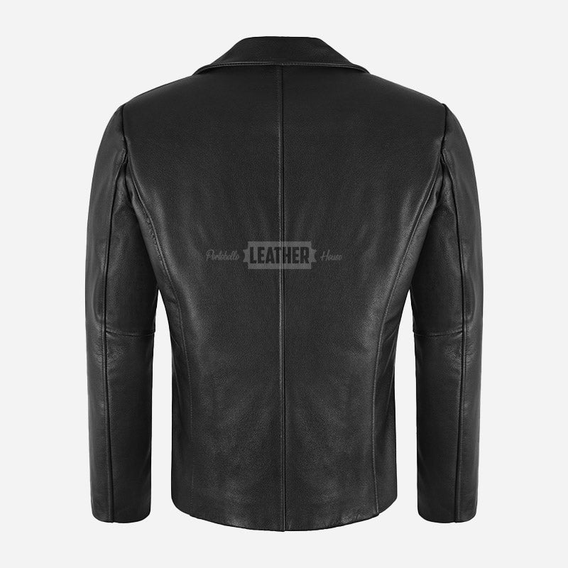 REIGNMARK Men's Classic Leather Jacket