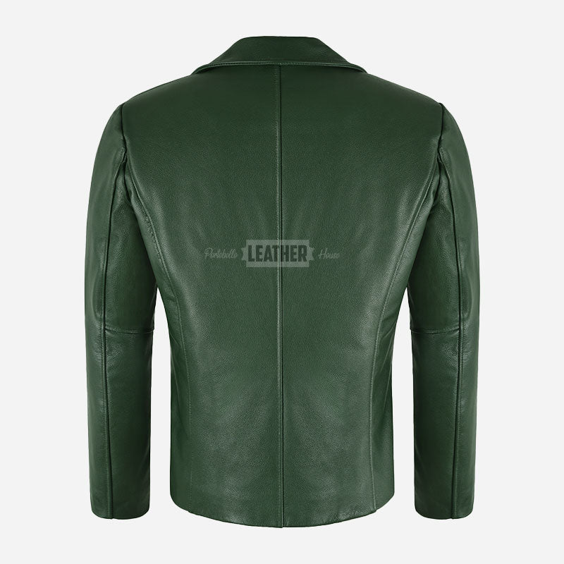 REIGNMARK Men's Classic Leather Jacket