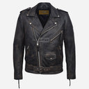 BRUZE Vintage Leather Biker Jacket