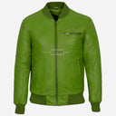 HOUSTON MA-1 Leather Bomber Flight Jacket