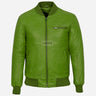 HOUSTON MA-1 Leather Bomber Flight Jacket