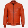 HOUSTON MA-1 Leather Bomber Flight Jacket