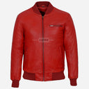 HOUSTON MA-1 Leather Bomber Flight Jacket