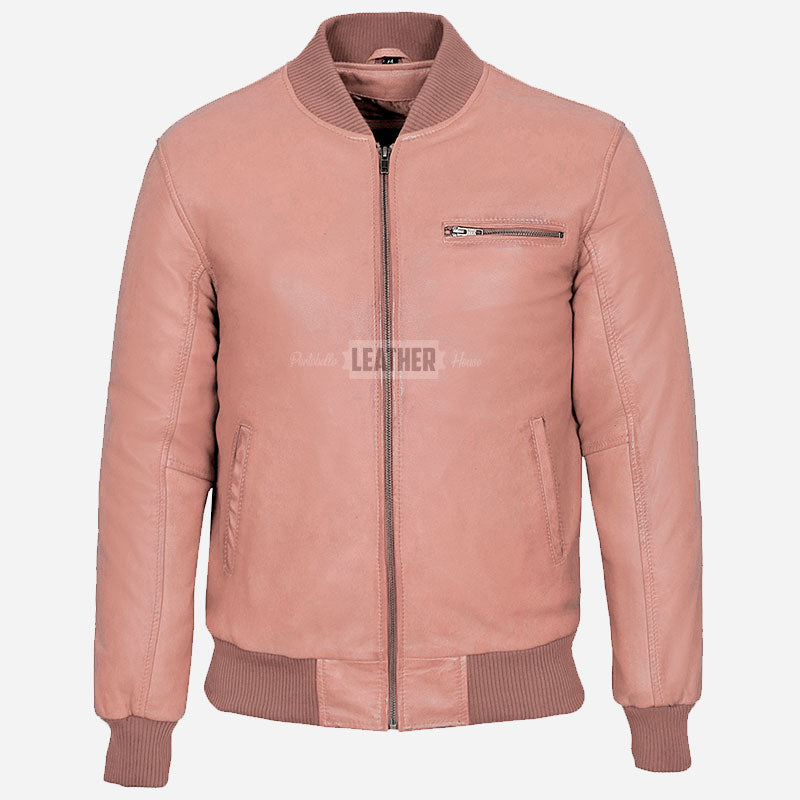 HOUSTON MA-1 Leather Bomber Flight Jacket