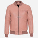 HOUSTON MA-1 Leather Bomber Flight Jacket