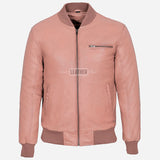 HOUSTON MA-1 Leather Bomber Flight Jacket