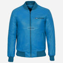 HOUSTON MA-1 Leather Bomber Flight Jacket