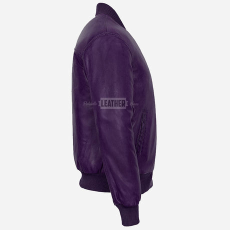 WILTON MA-1 Men's Leather Bomber Jacket