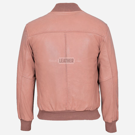 HOUSTON MA-1 Leather Bomber Flight Jacket