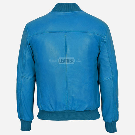 HOUSTON MA-1 Leather Bomber Flight Jacket