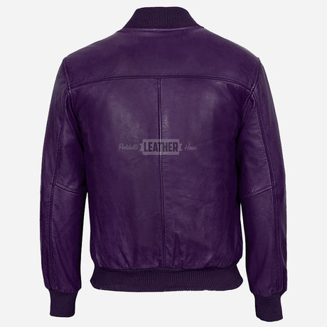 WILTON MA-1 Men's Leather Bomber Jacket