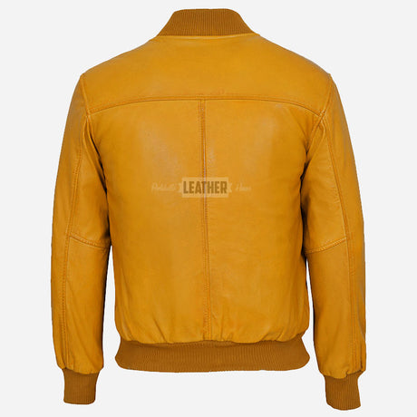 WILTON MA-1 Men's Leather Bomber Jacket