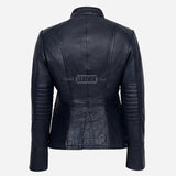 AERYNIX Women's Studded Leather Jacket