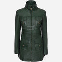 CHANTEL Women's Long Leather Jacket