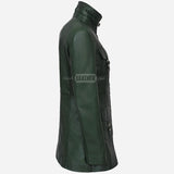 CHANTEL Women's Long Leather Jacket