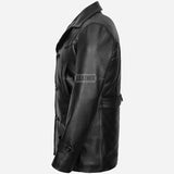 DAVID DR WHO Inspired Leather Peacoat