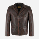 REIGNMARK Men's Vintage Leather Jacket
