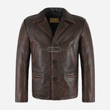 REIGNMARK Men's Vintage Leather Jacket