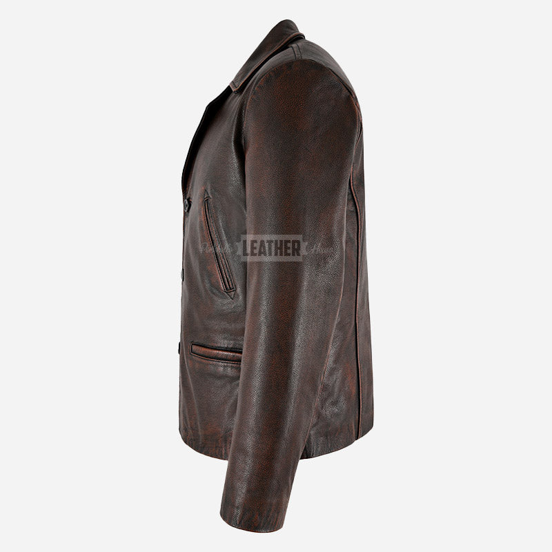 REIGNMARK Men's Vintage Leather Jacket