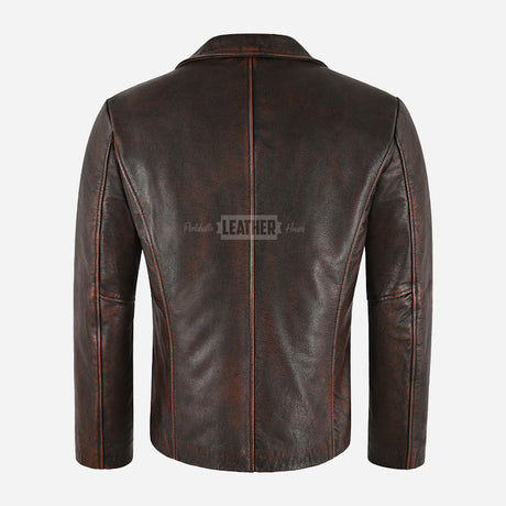 REIGNMARK Men's Vintage Leather Jacket