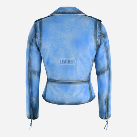 SYSSA Women’s Leather Biker Jacket