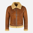 RONAN Men's Sheepskin Jacket in Vintage Copper