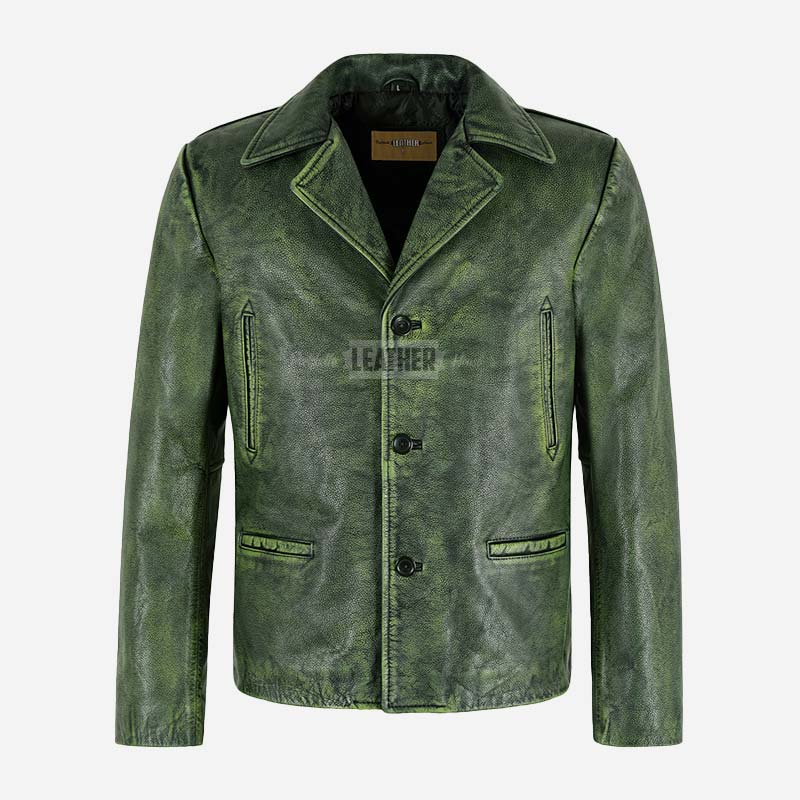 REIGNMARK Men's Vintage Leather Jacket