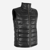 ZAYNAH Quilted Leather Puffer Gilet