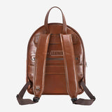 Tan Leather Laptop Backpack