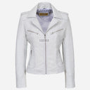 OXVA Centre Zip Leather Biker Jacket