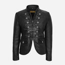 AERYNIX Women's Studded Leather Jacket