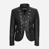 AERYNIX Women's Studded Leather Jacket