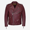 GRUZE Men’s Classic Leather Biker Jacket