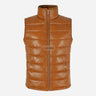 ZAYNAH Quilted Leather Puffer Gilet