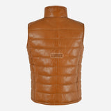 ZAYNAH Quilted Leather Puffer Gilet