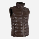 ZAYNAH Quilted Leather Puffer Gilet