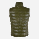 ZAYNAH Quilted Leather Puffer Gilet